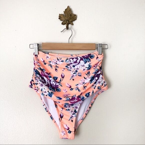 Cupshe High Waisted Floral bikini bottom NWT - Picture 1 of 9